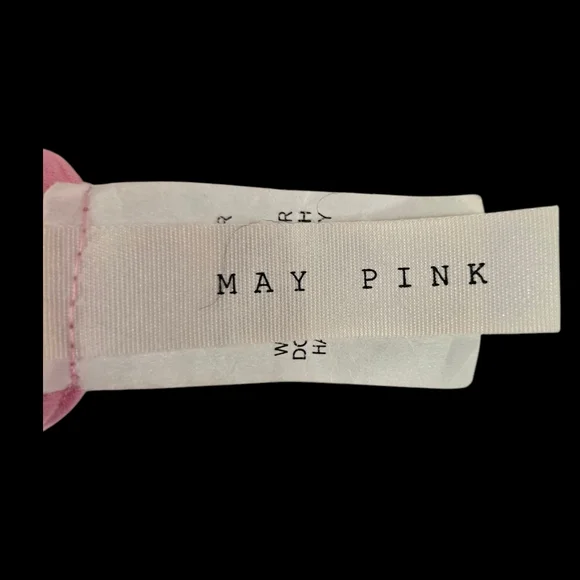 NWOT May Pink Mini Skirt Set Halter Top Ruched Skirt 2PC - Picture 3 of 10